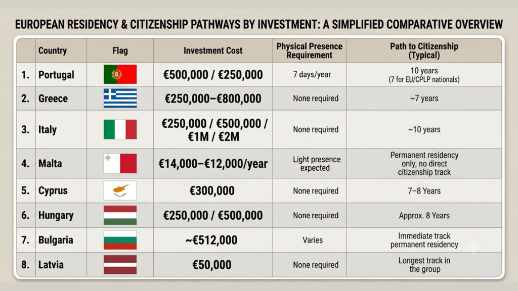 European Residency and citizenship image