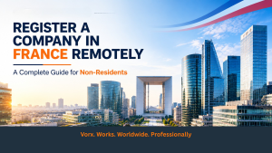 Register a company remotley in france