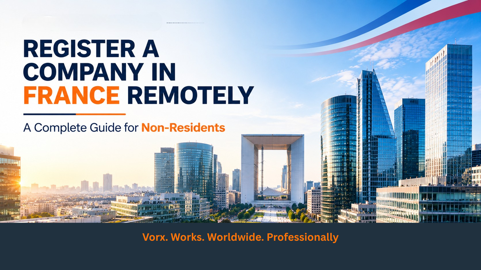Register a company remotley in france