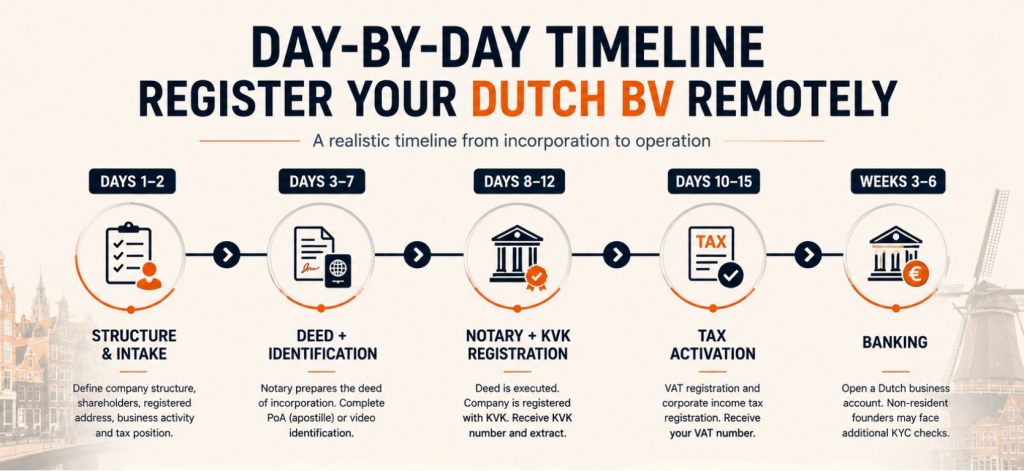 DUTECH BV Register timeline image