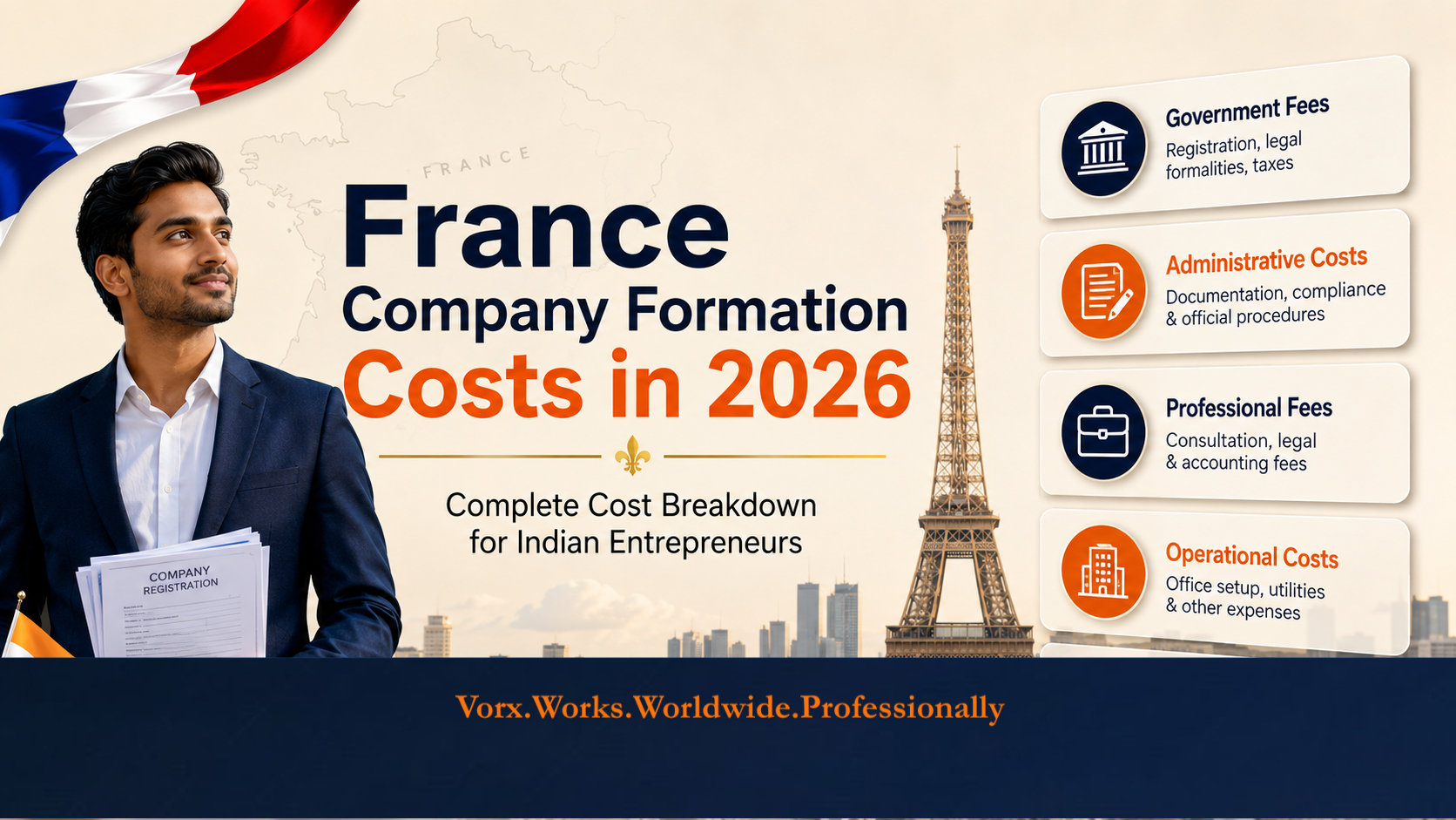 French Company Formation cost in 2026