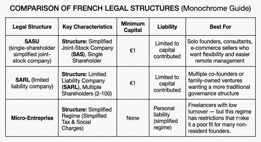 comparison of French legal structure