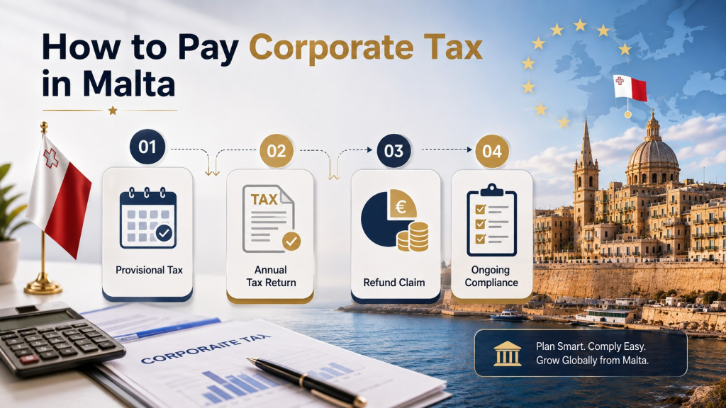 How to pay corporate TAX in Malta