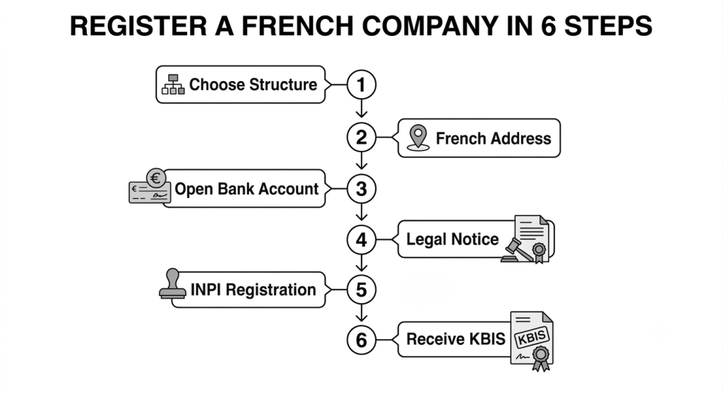 Register a French Company in 6 Steps