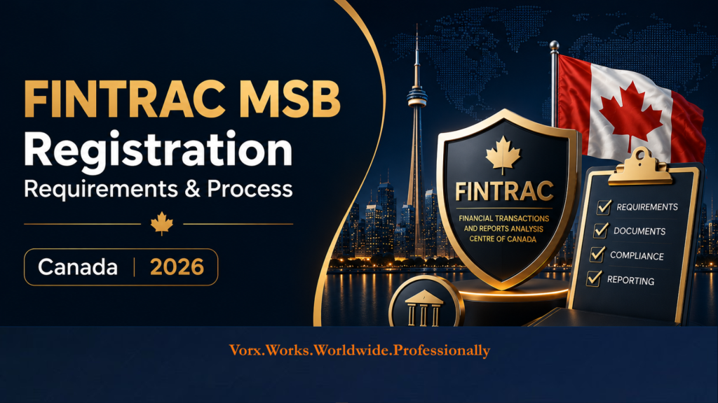 FINTRAC MSB Registration| Vorx