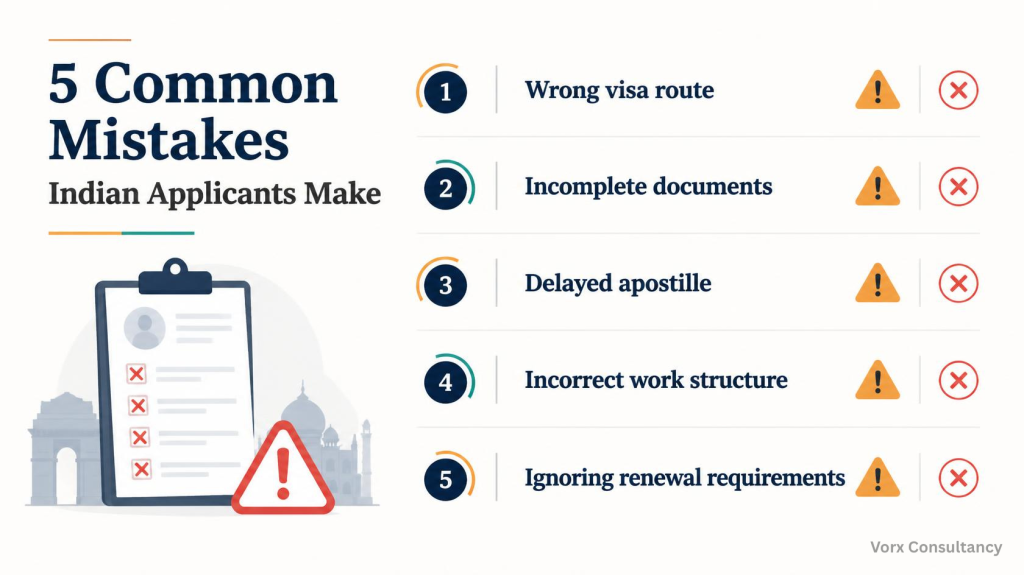 5 common mistake for visa
