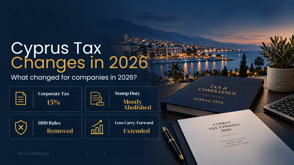 Cyprus company formation and TAX changes in 2026