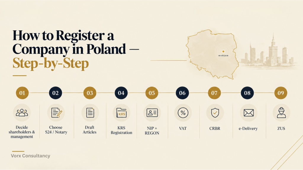 How to Register a company in Poland step by step process in 2026