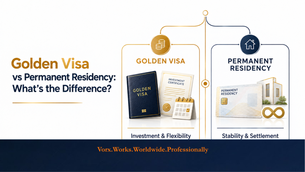 Golden Visa vs Permanent Residency: Key Differences