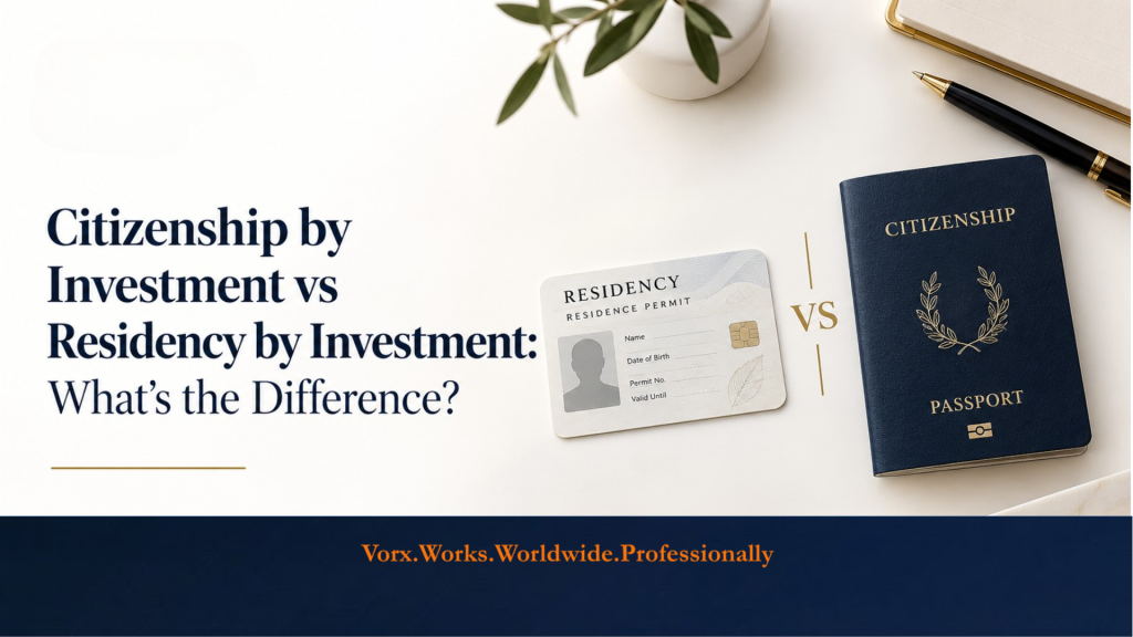 Citizenship vs Residency by Investment: Key Differences