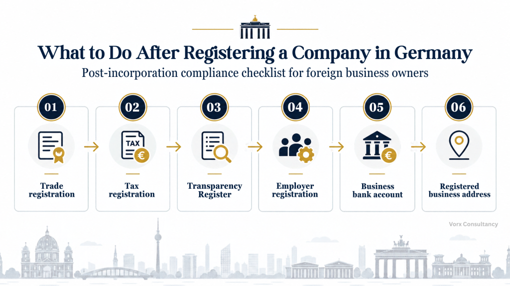 what to do after Registering a company in Germany image