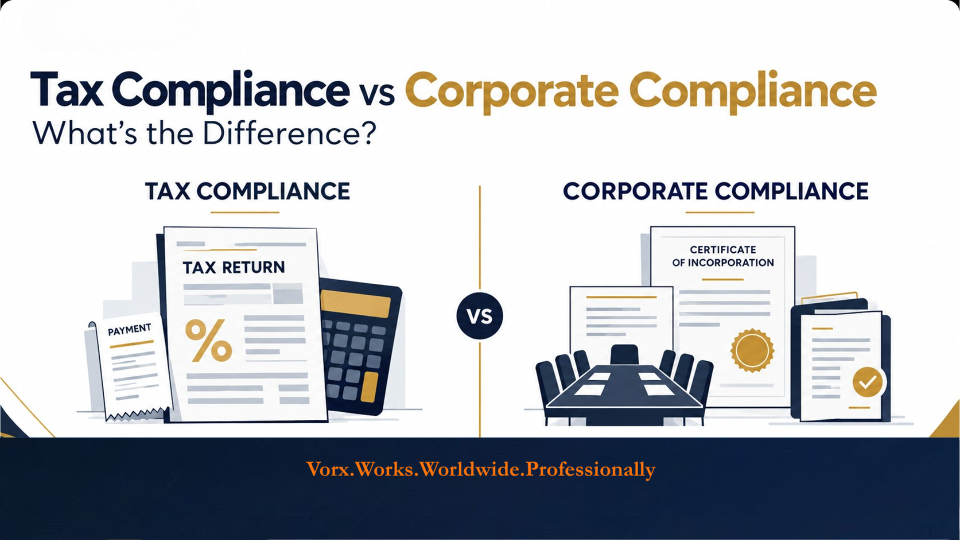Tax Compliance vs Corporate Compliance: Key Differences