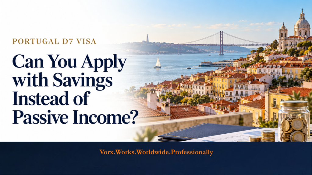 Portugal D7 Visa: Can You Apply with Savings