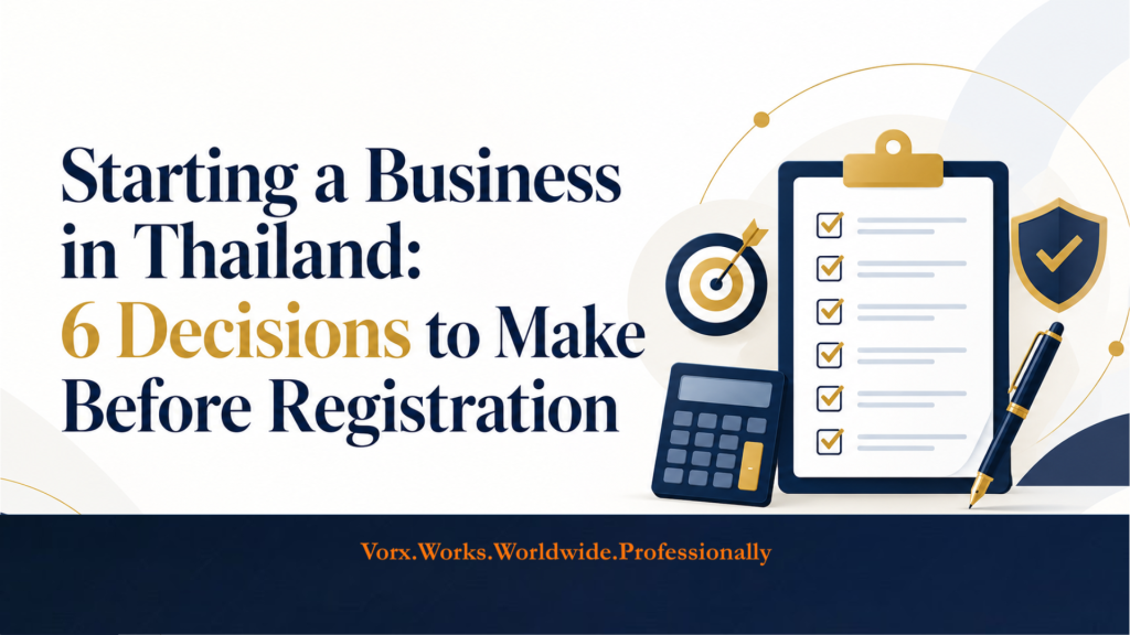 Starting a Business in Thailand: 6 Key Decisions