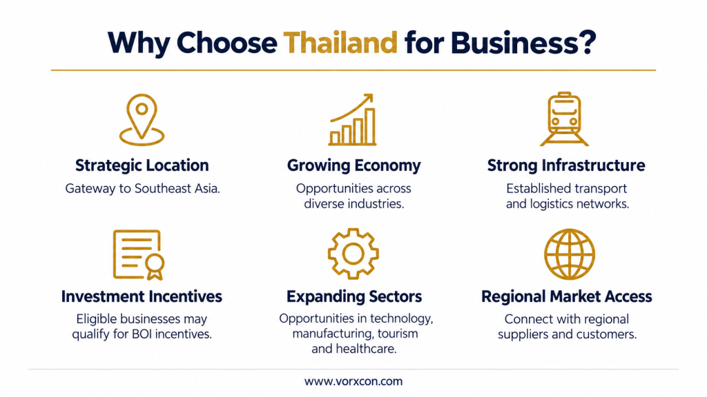 why choose thailand for business| Vorx Consultancy Guide